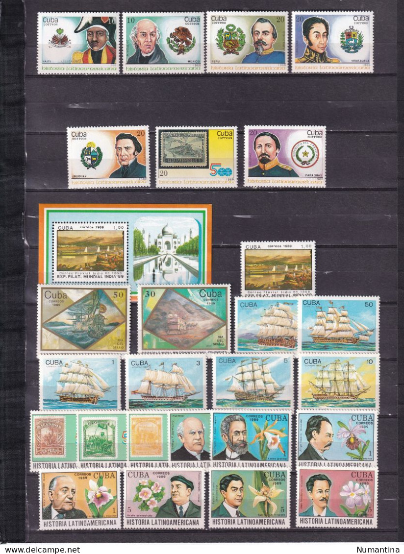 Cuba - 1850/1994 - Coleccion Sellos, series, Hojas, Minipliegos