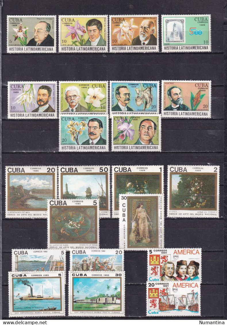 Cuba - 1850/1994 - Coleccion Sellos, series, Hojas, Minipliegos