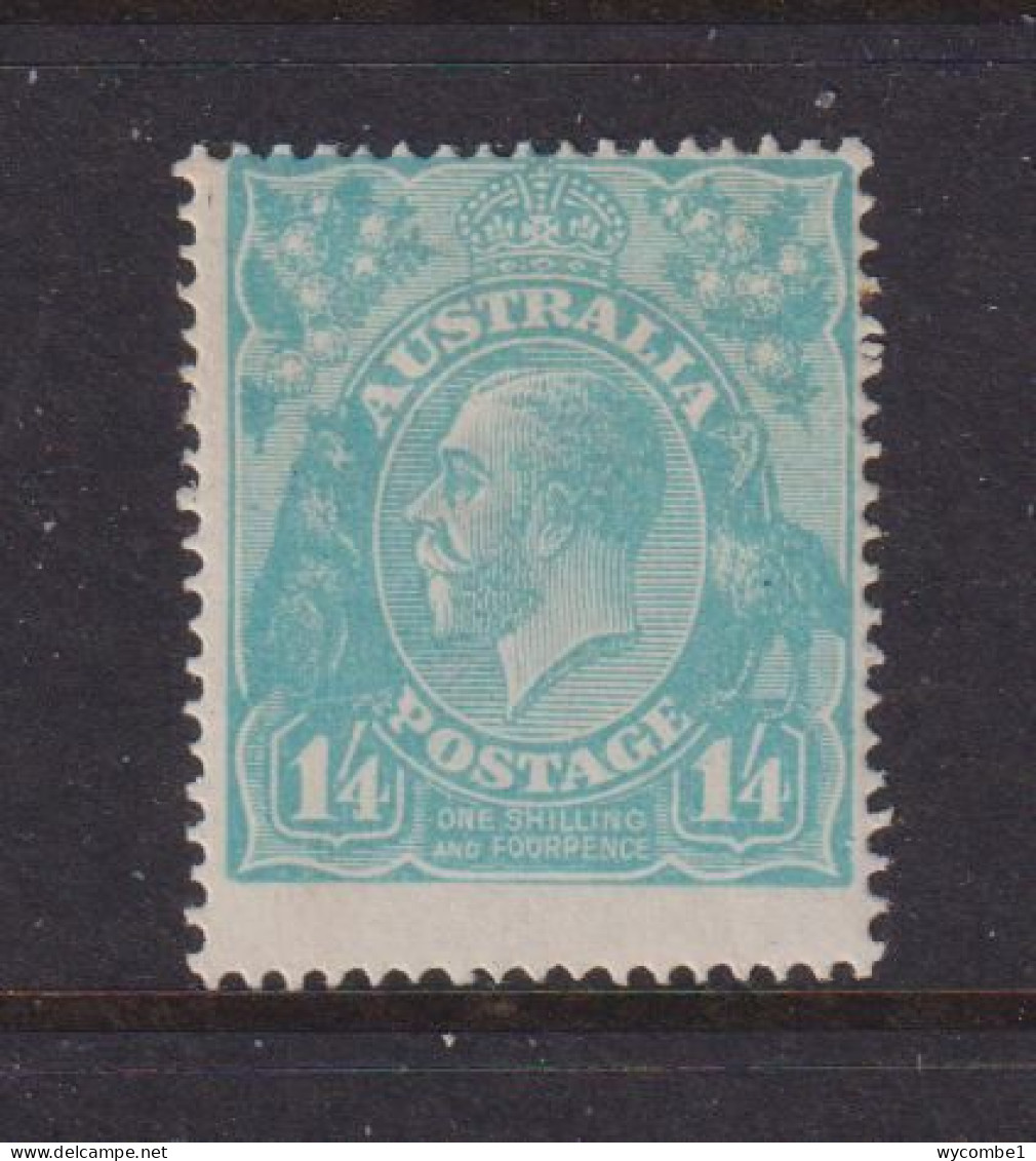 AUSTRALIA - 1918-23 George V 1s4d Watermark Crown Over A  Hinged Mint - Ungebraucht