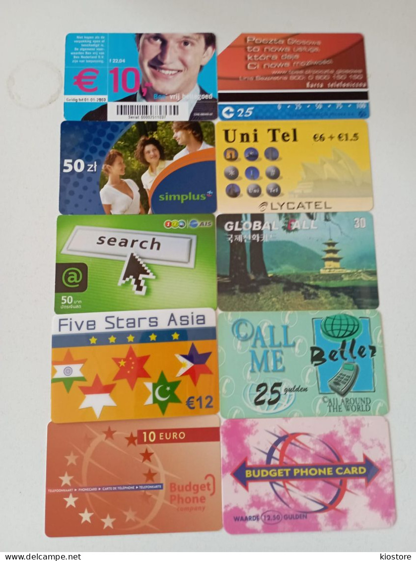 10 Different Phonecards - Colecciones