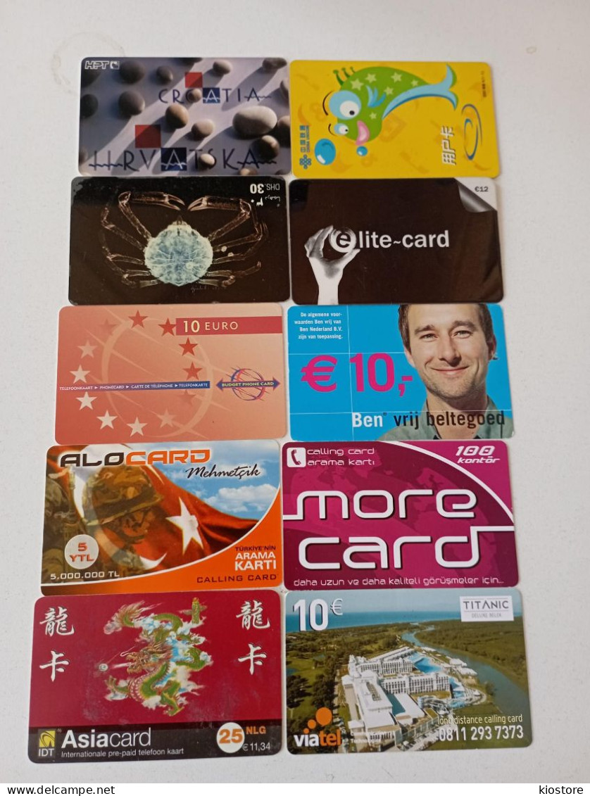 10 Different Phonecards - Colecciones