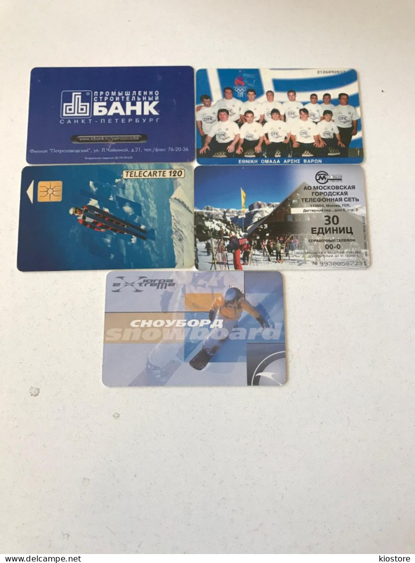 5 Different Phonecards - Lots - Collections