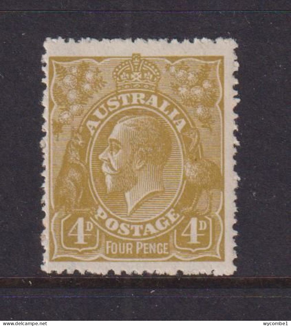 AUSTRALIA - 1924 George V 4d  Watermark Crown Over A  Hinged Mint - Mint Stamps