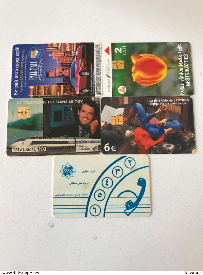 5 Different Phonecards - Colecciones