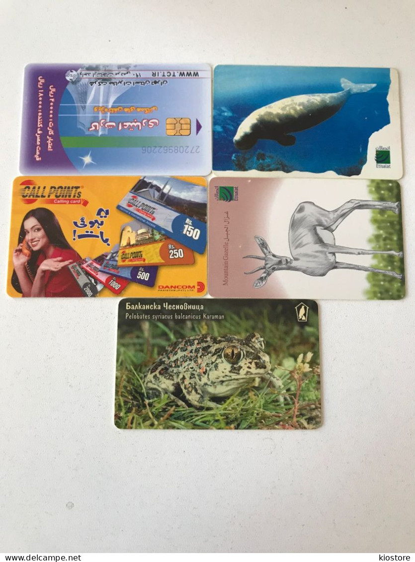 5 Different Phonecards - Colecciones