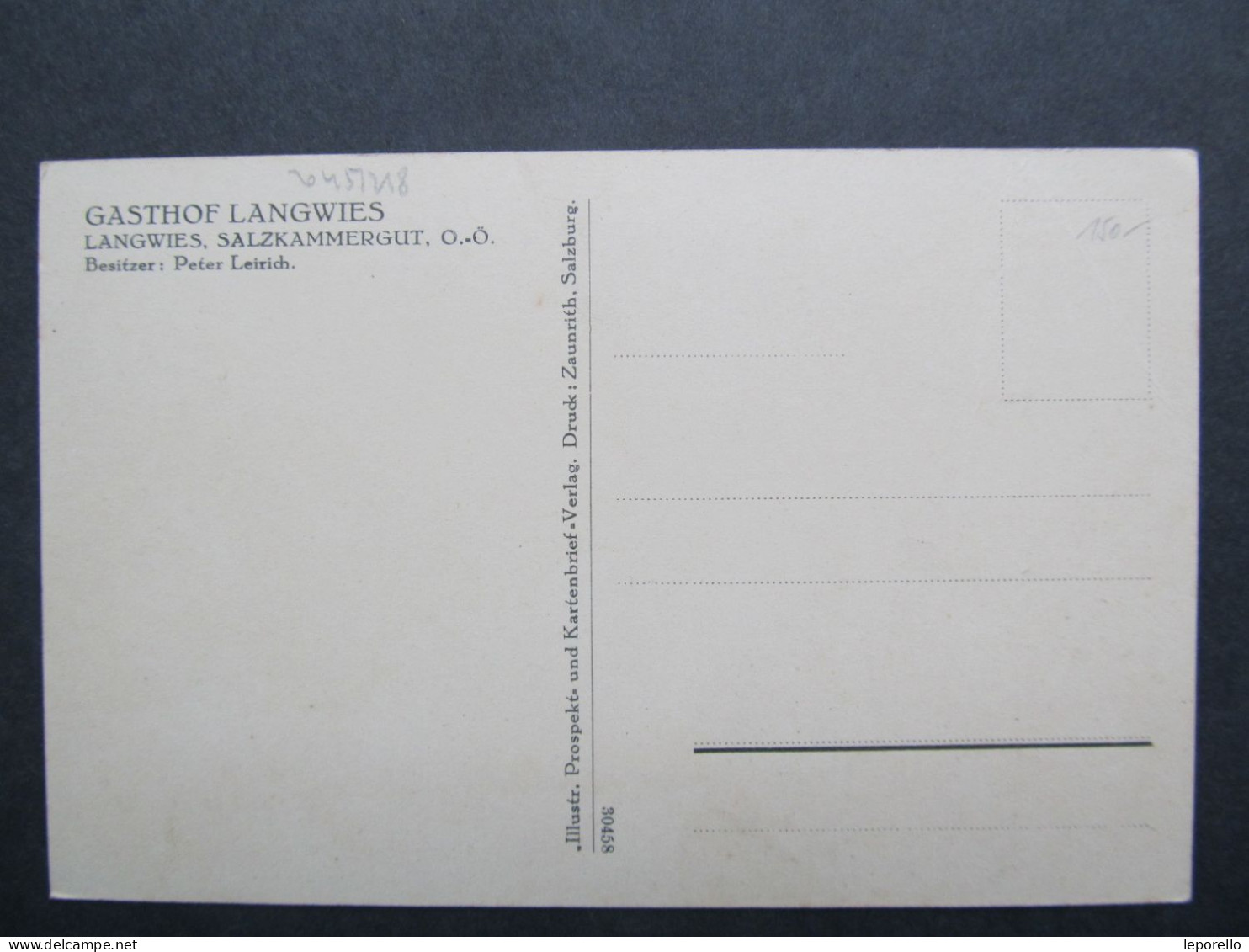 AK Langwies B.  Ebensee Gasthof Ca. 1920  //// D*56416 - Ebensee