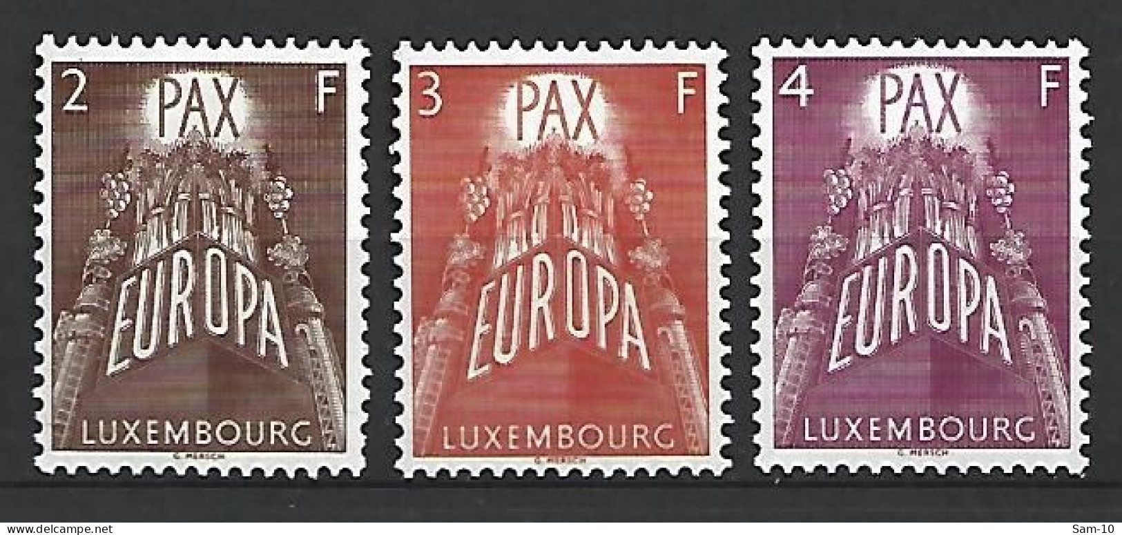 Timbre 1957  Europa Luxemborg  En Neuf * N 531/533 - 1957