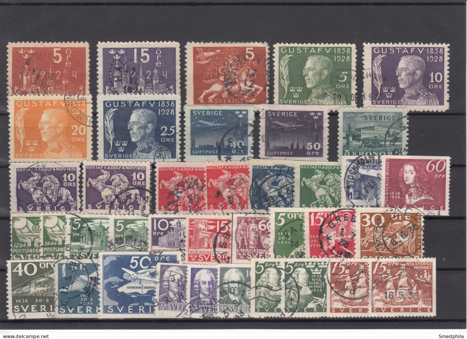 Sweden - Lot 1920-1930s Used - Collections