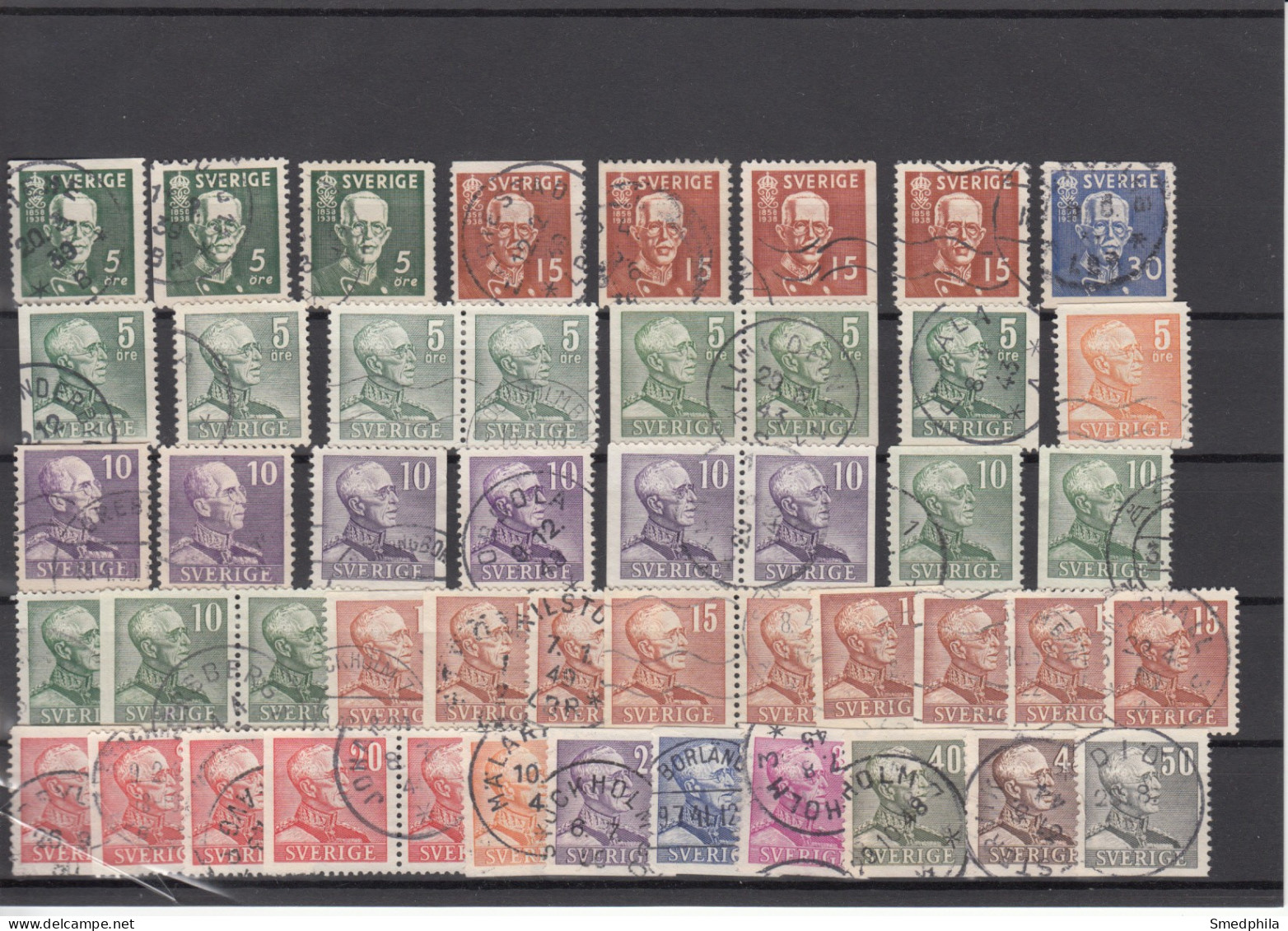 Sweden - Lot 1930-1940s Used - Verzamelingen