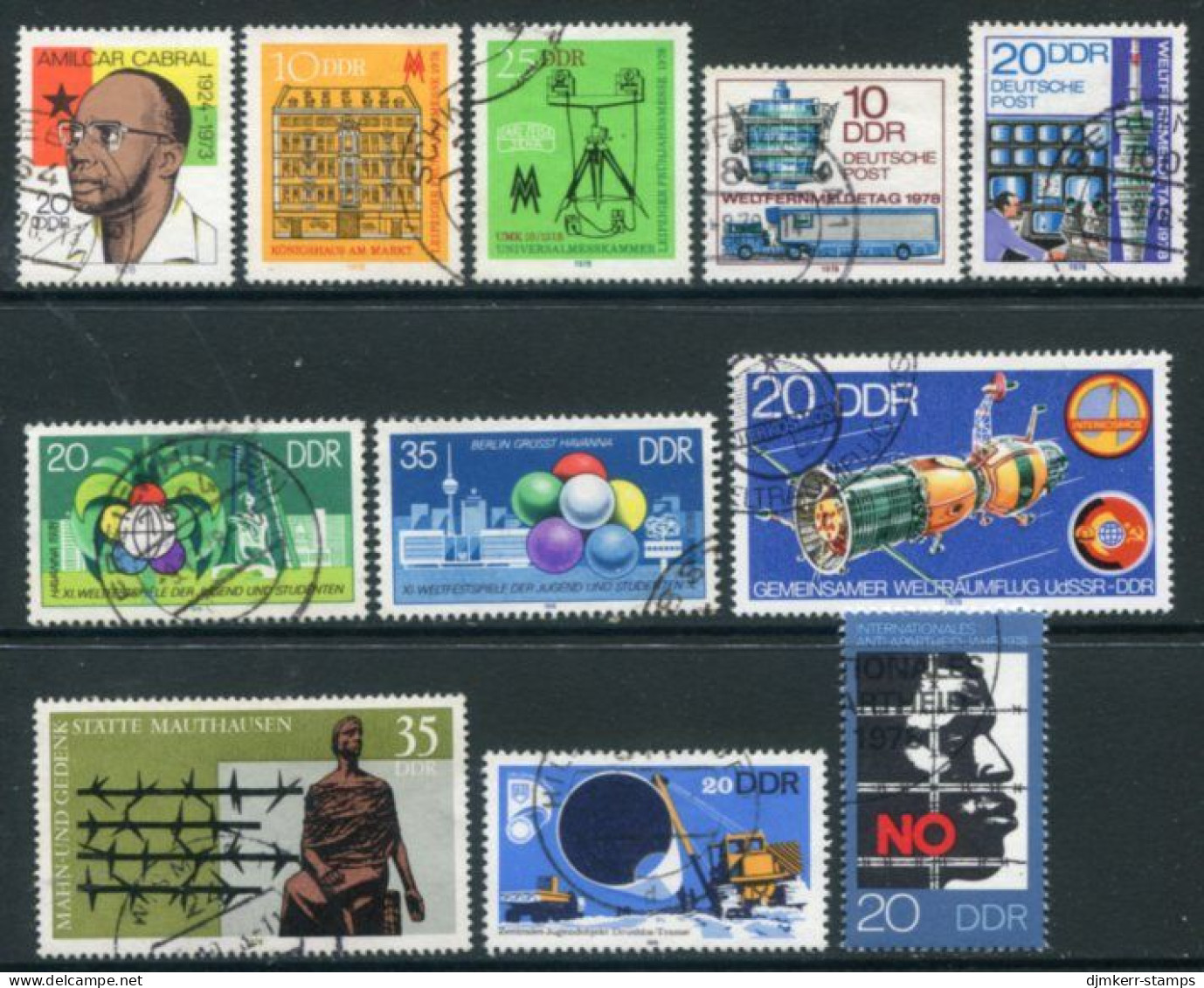 DDR / E. GERMANY 1978 Eight Commemorative Issues Used - Used Stamps