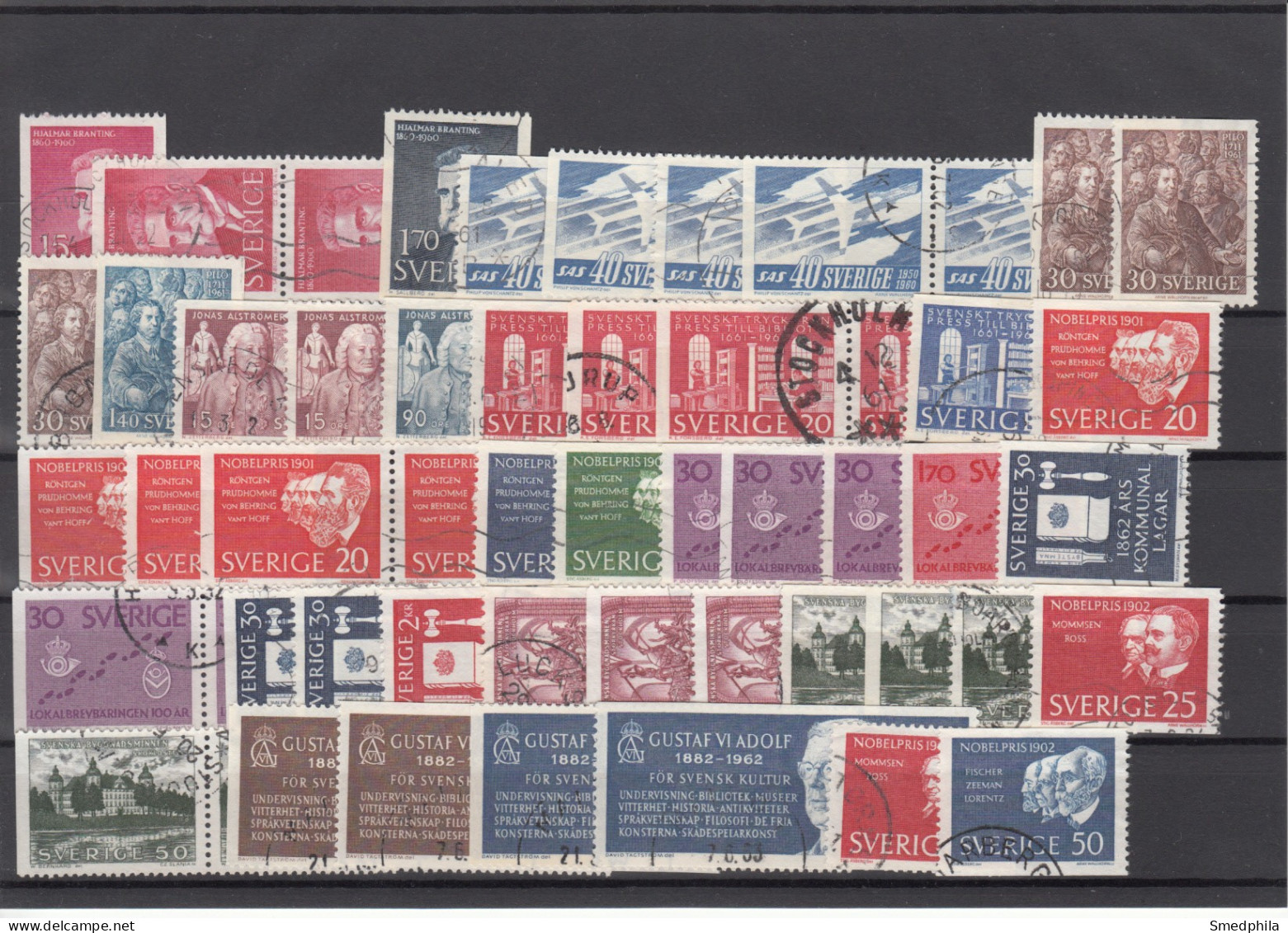 Sweden - Lot 1950-1960s Used - Collections