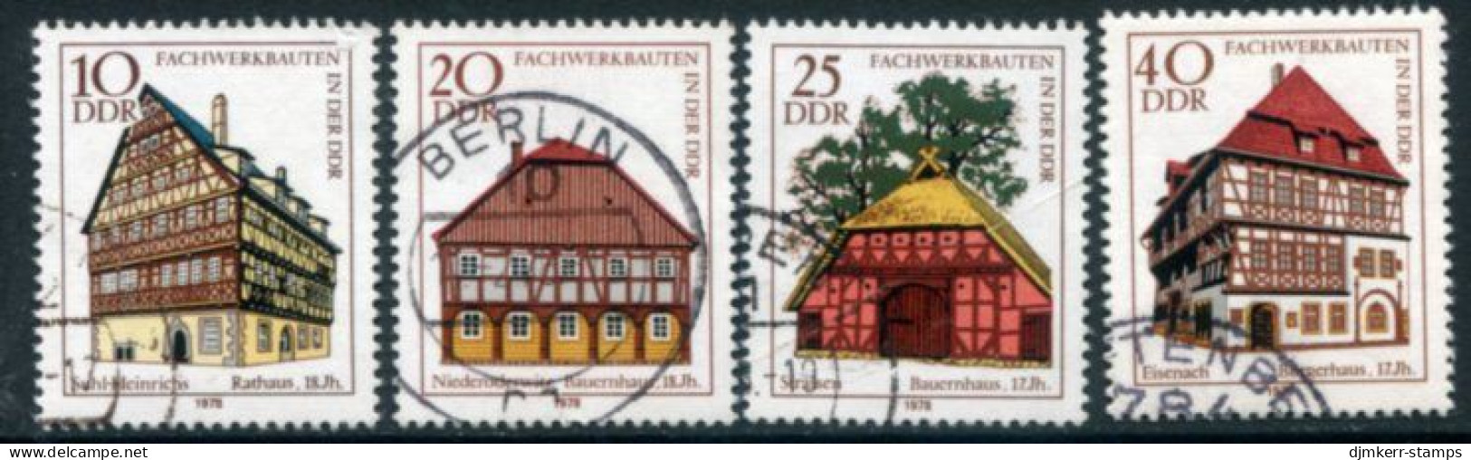 DDR / E. GERMANY 1978 Timber-framed Houses Used.  Michel 2294-98 - Usados