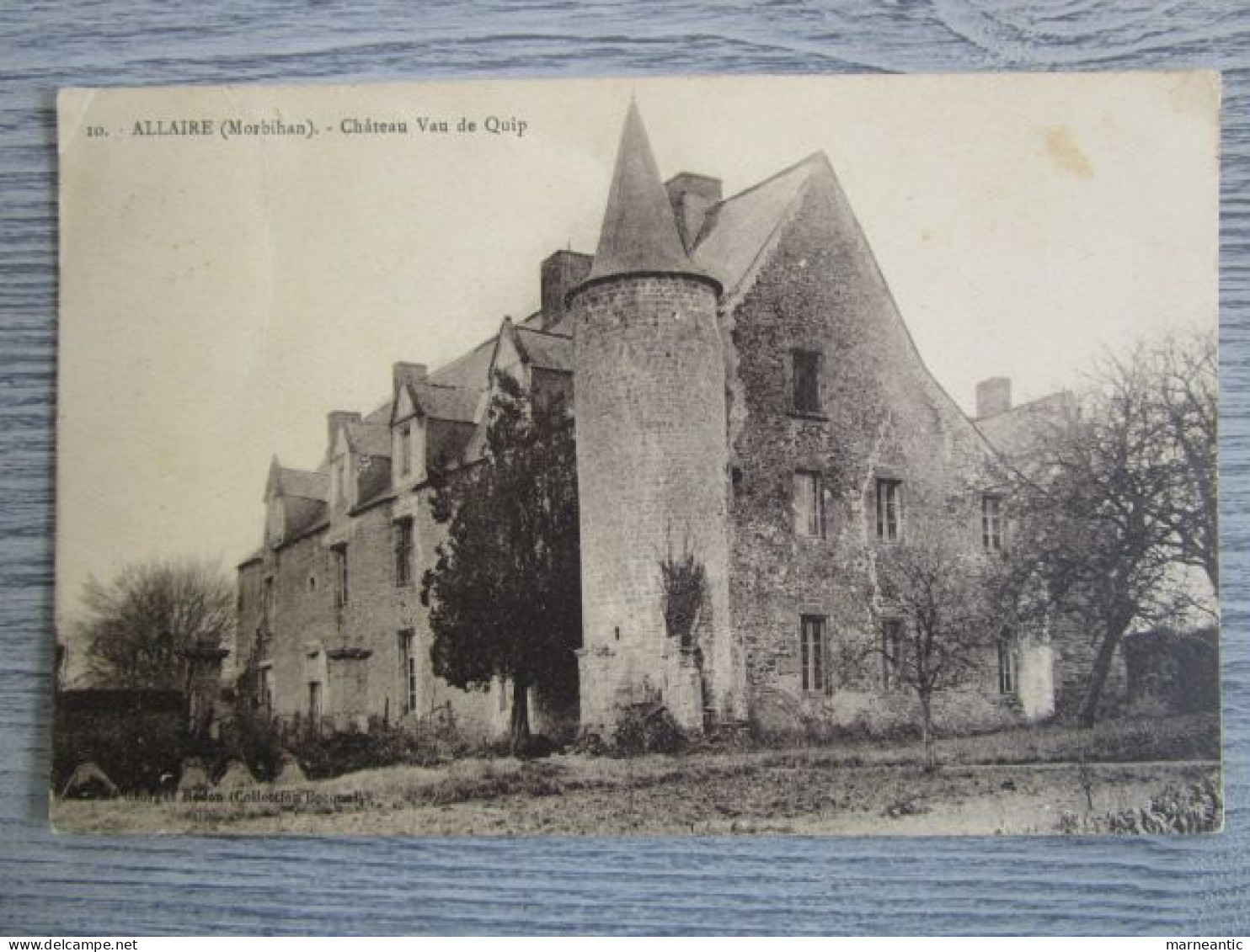 Cpa Allaire (56) Château Vau De Quip - Allaire