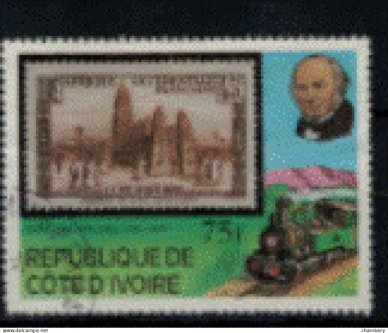 Cote D'Ivoire - "100ème Anniversaire De La Mort De Sir Rowland Hill" - Oblitéré N° 505 De 1979 - Côte D'Ivoire (1960-...)
