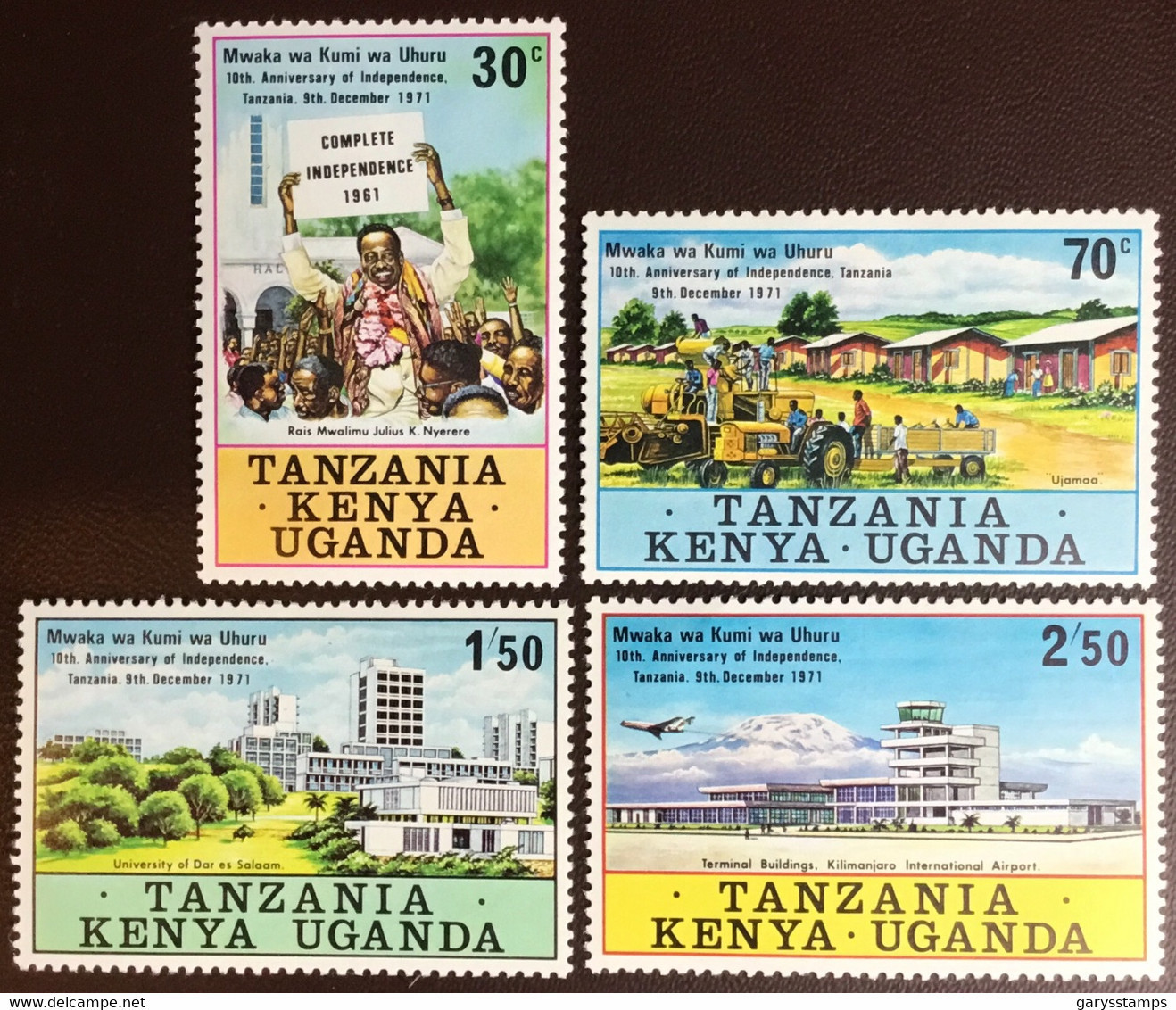 Kenya Uganda Tanzania 1971 Tanzanian Independence Anniversary MNH - Kenya, Uganda & Tanzania