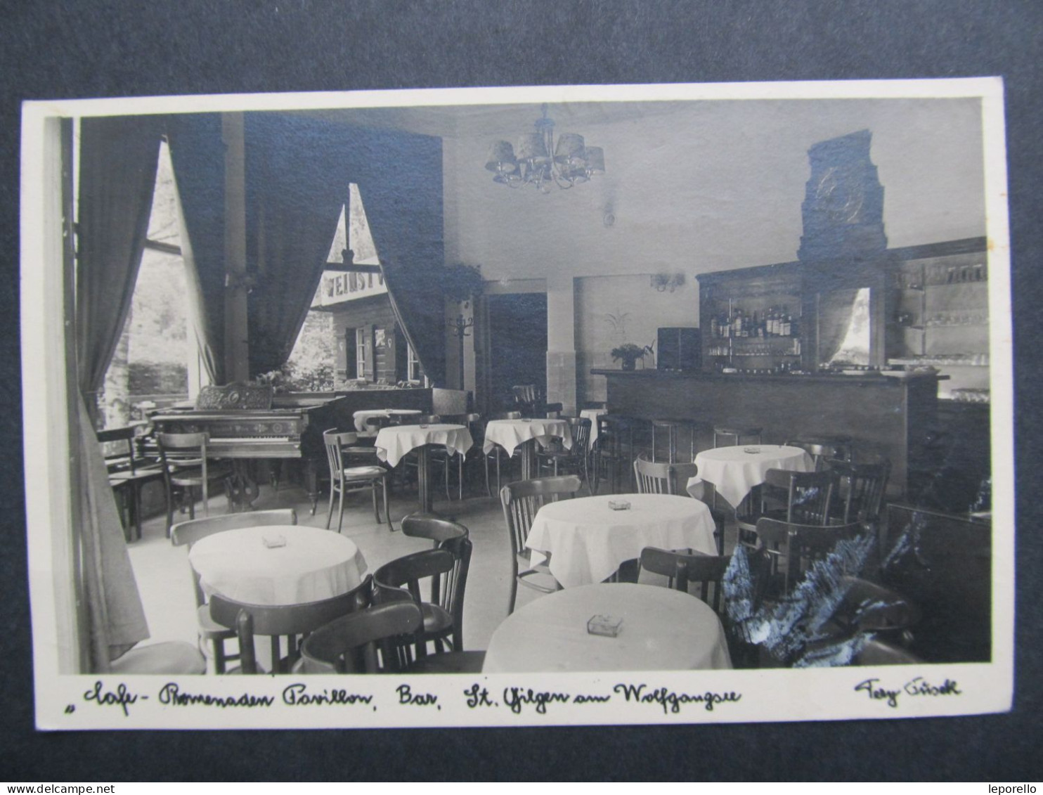 AK ST. GILGEN Cafe Promenaden 1949  //// D*56436 - St. Gilgen