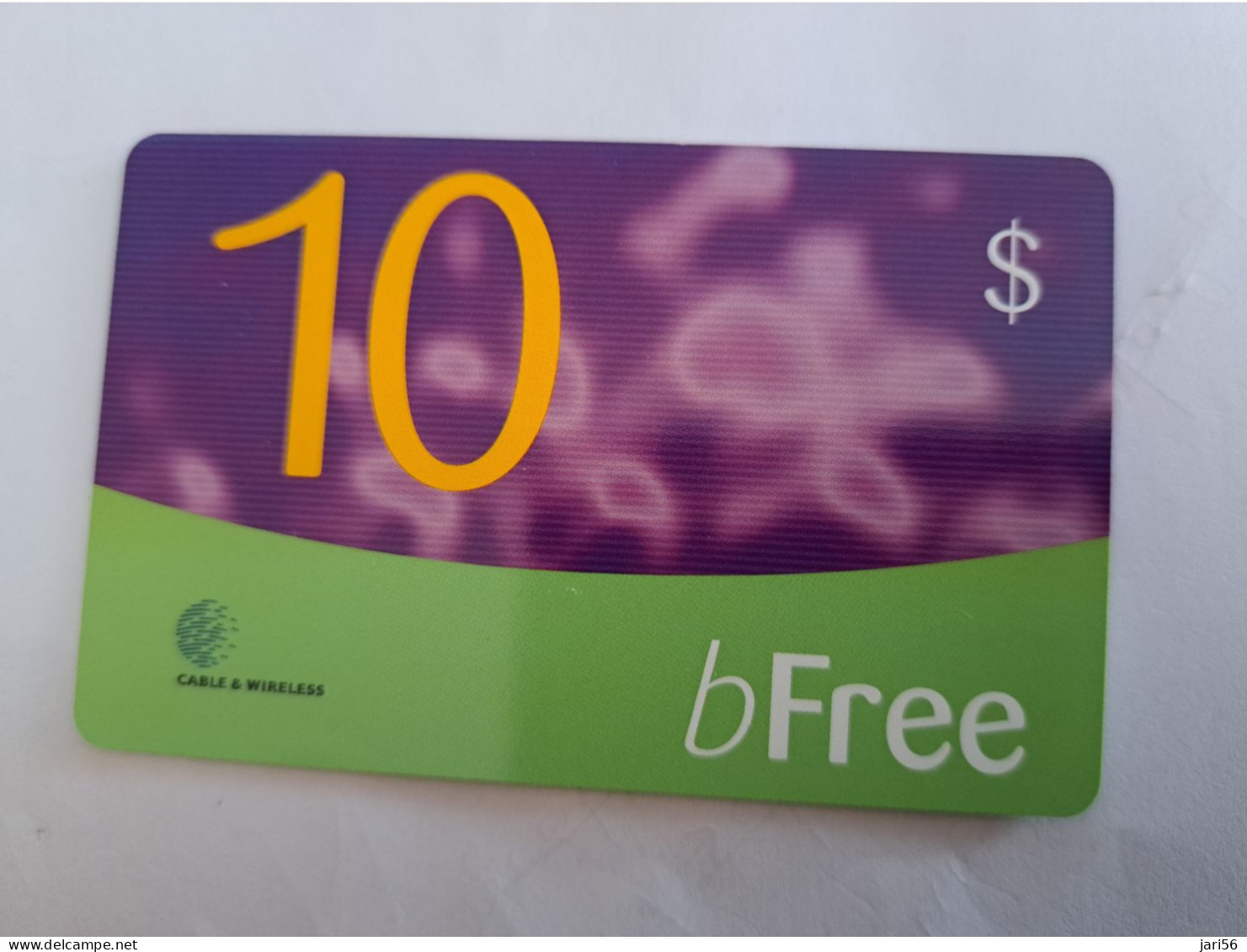 BARBADOS   $10 - B FREE  Prepaid Fine Used Card  ** 14292 ** - Barbades