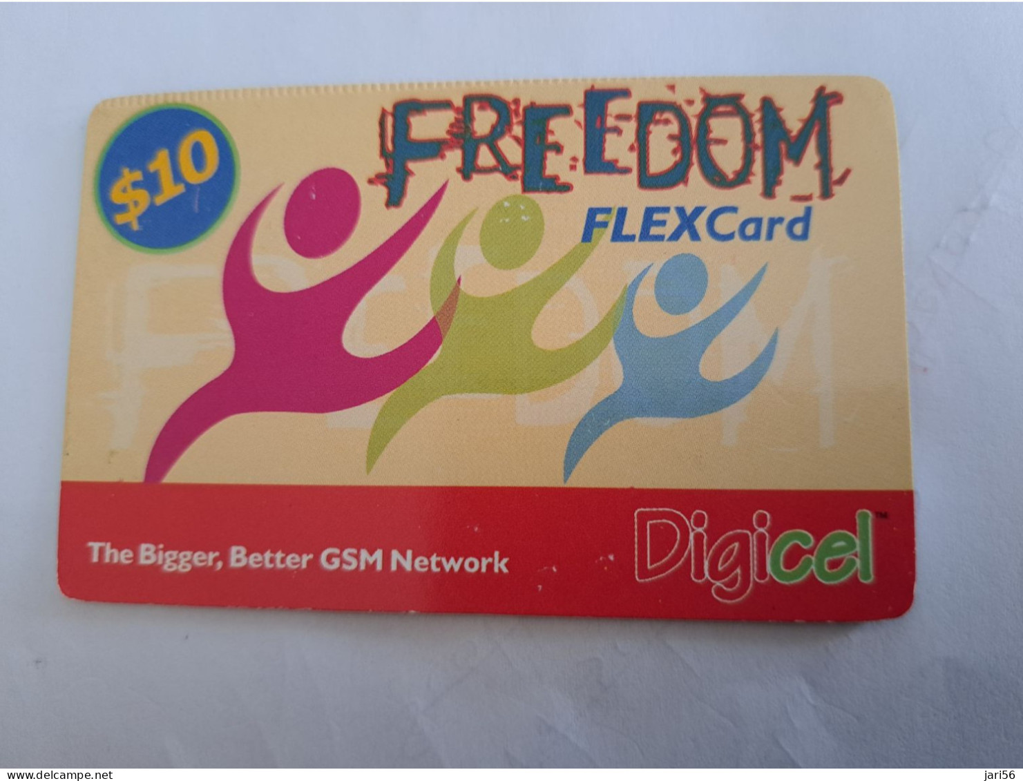 BARBADOS   $10   DIGI CEL FLEXCARD 07-01-2009   Prepaid Fine Used Card  **14294** - Barbados