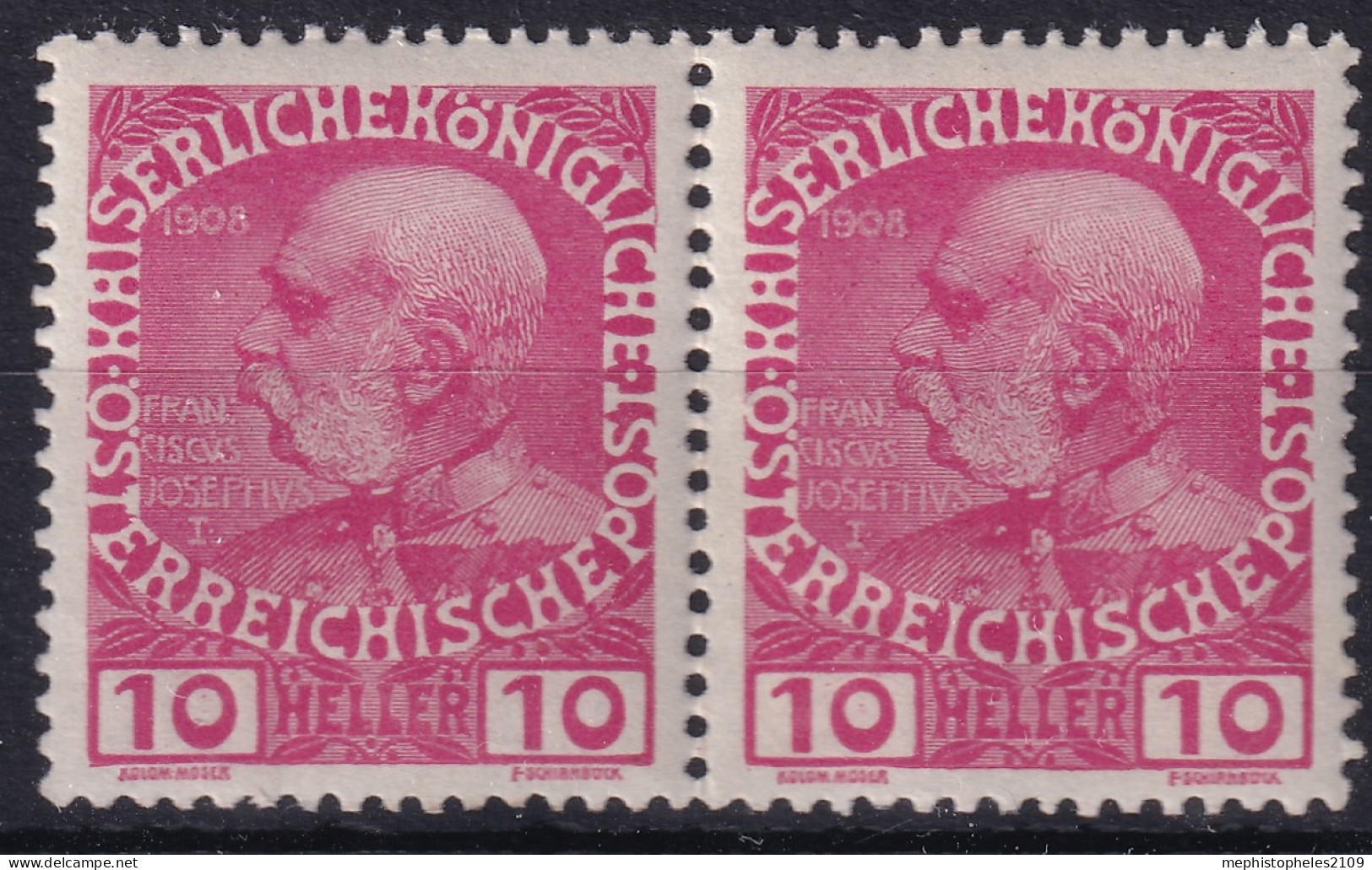 AUSTRIA 1913 - MLH - ANK 144 - Pair! - Ungebraucht