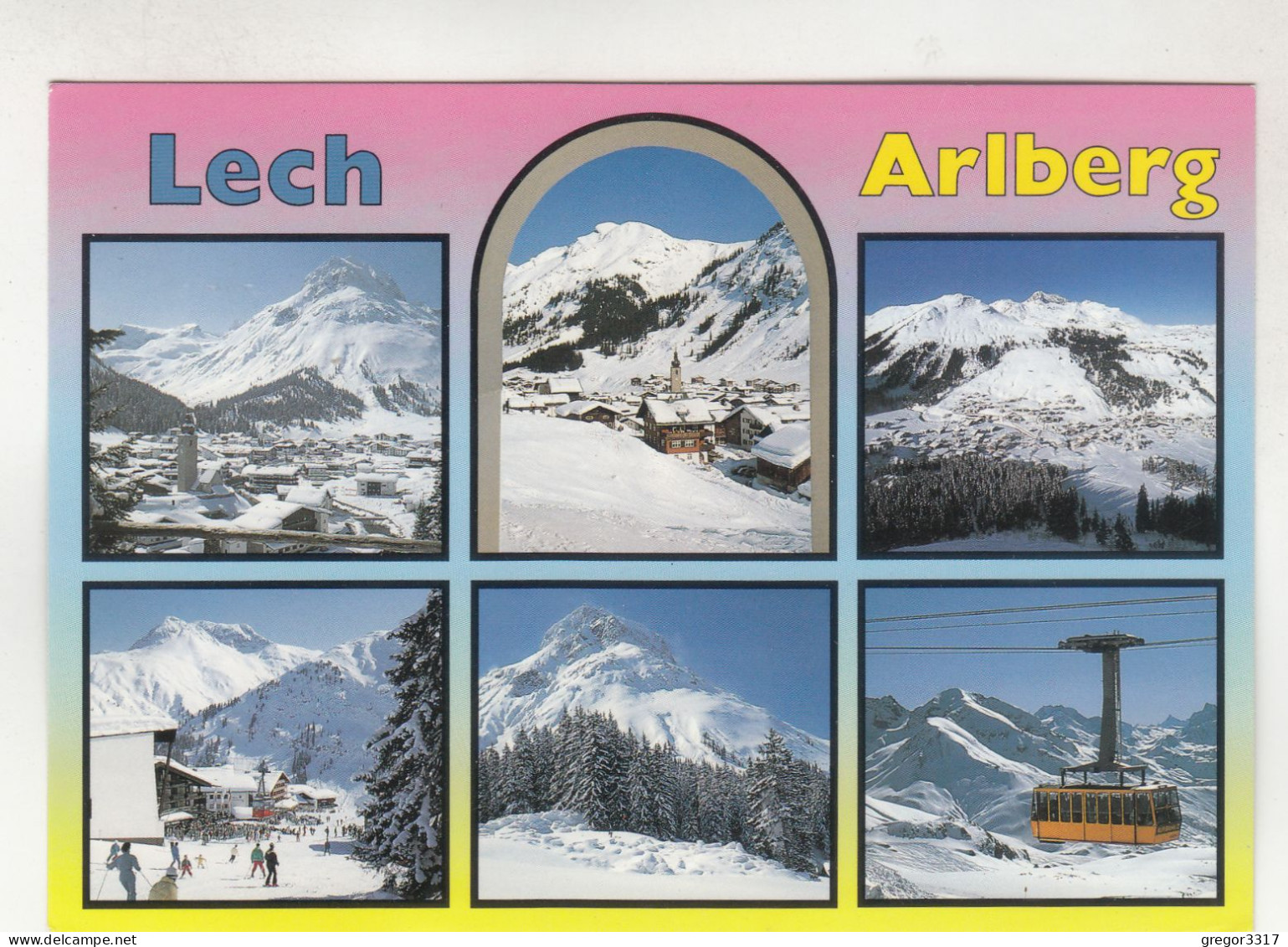 D1833) LECH - Arlberg - Verschneit - Mehrbild - Große Gondel - Lech