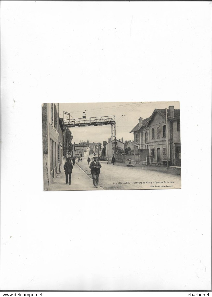 Carte Postale Ancienne Frouard (54)  Faubourg De  Nancy Quuartier De La Gare Carte Animée - Frouard