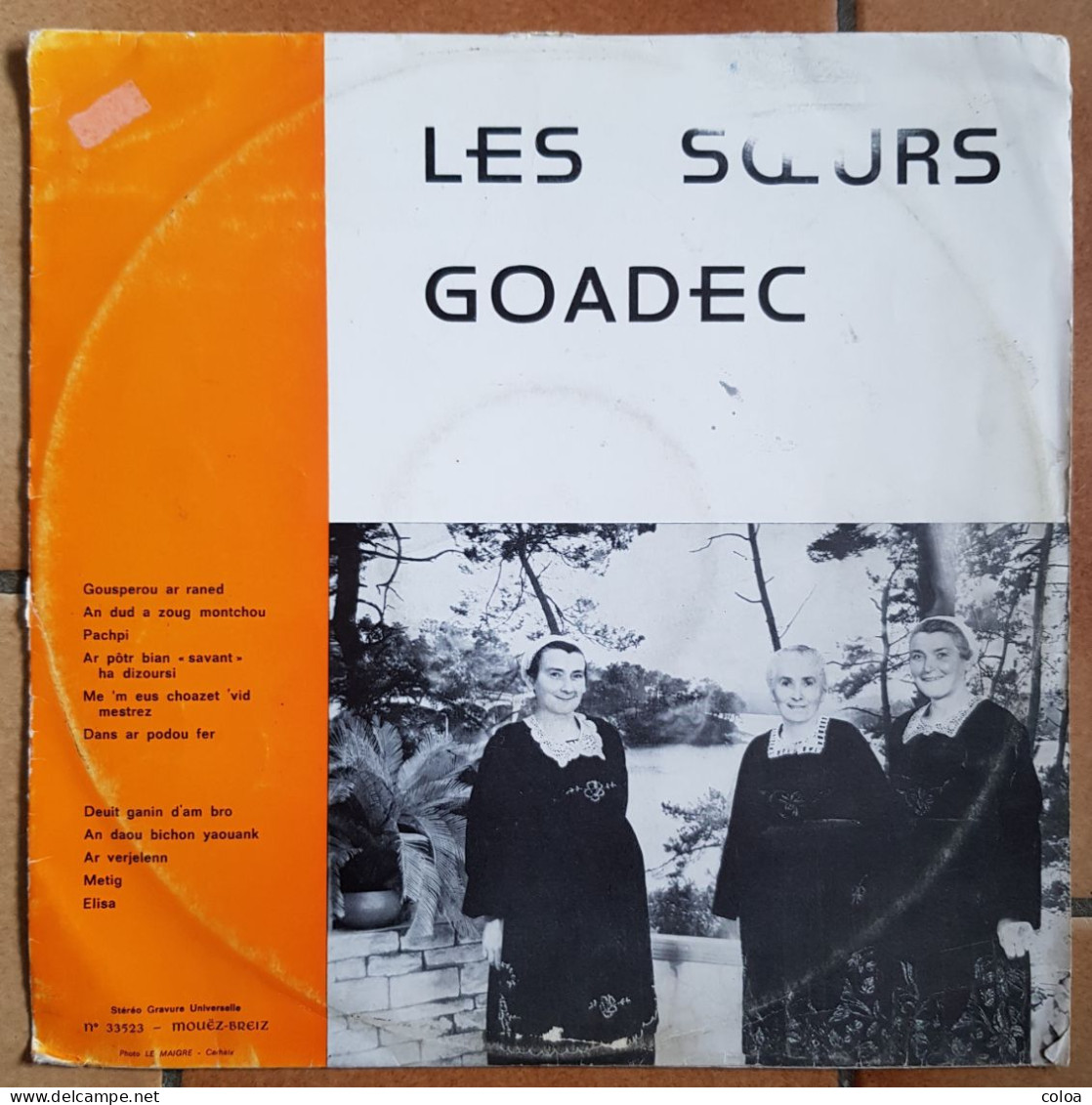 BRETAGNE Disque 33 Tours Les Sœurs Goadec Mouez Breiz N° 33523 - Country & Folk