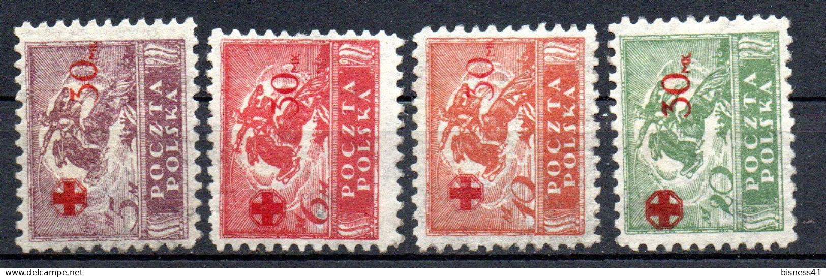 Col33 Pologne Polska 1921  N° 231 à 234 Neuf X MH  Cote : 80,00€ - Unused Stamps