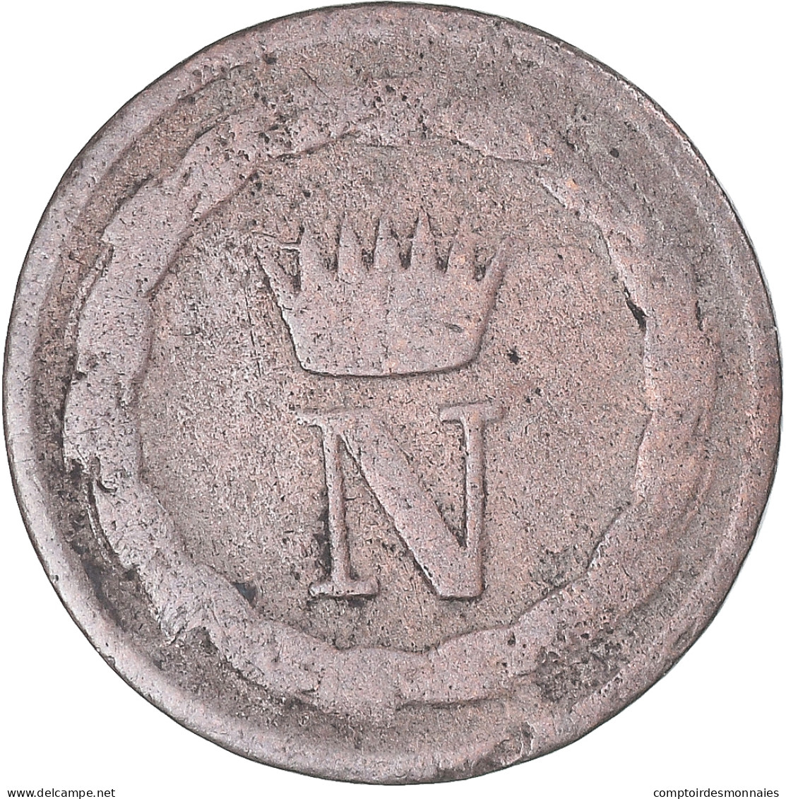 Monnaie, États Italiens, KINGDOM OF NAPOLEON, Napoleon I, 10 Centesimi, 1813 - Napoleonische