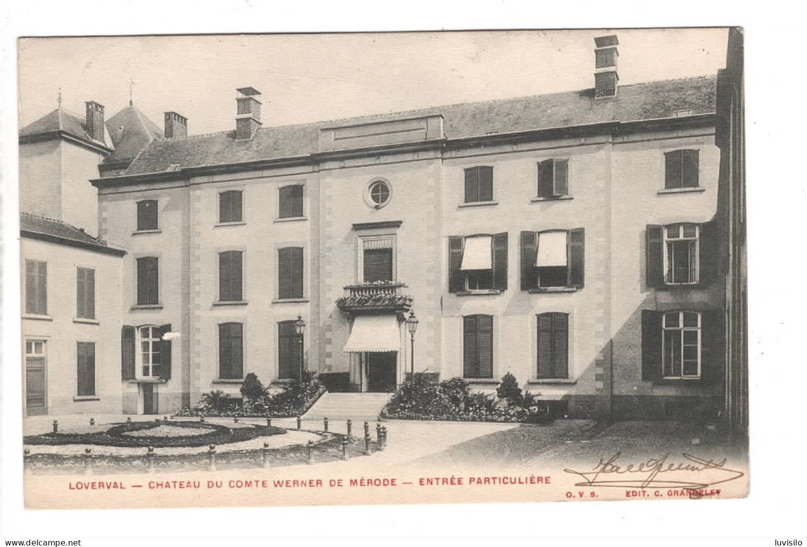 Loverval Château Du Comte Werner De Mérode Entrée Particulière. - Gerpinnes