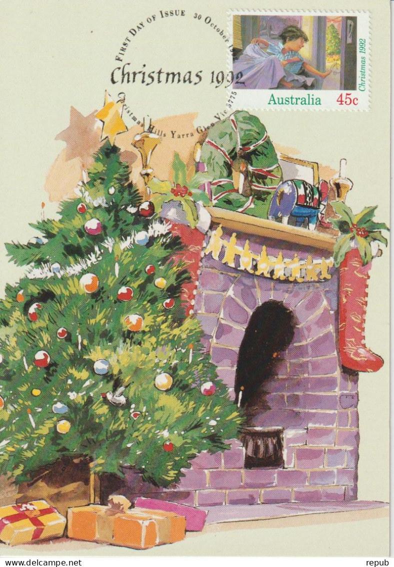 Australie Carte Maximum 1992 Noel 1285 - Maximumkarten (MC)