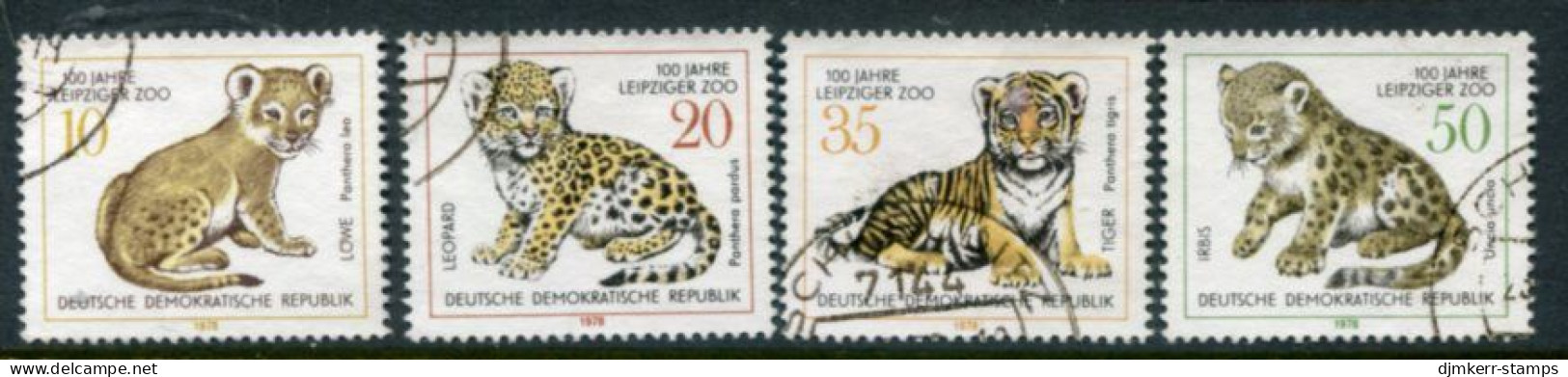 DDR / E. GERMANY 1978 Leipzig Zoo Centenary Used.  Michel 2322-25 - Gebruikt