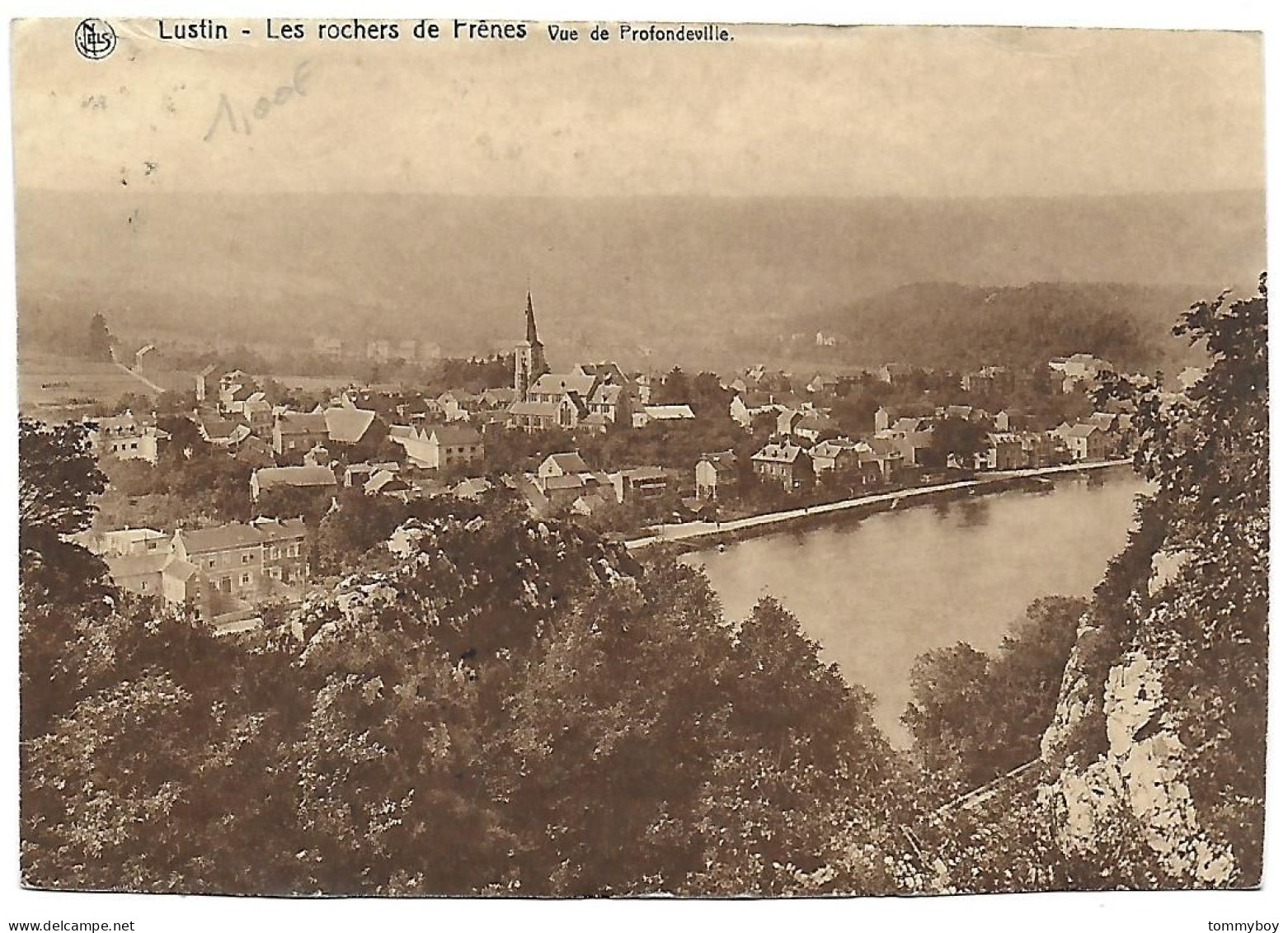 CPA Lustin, Les Rochers De Frênes, Vue De Profondeville - Profondeville