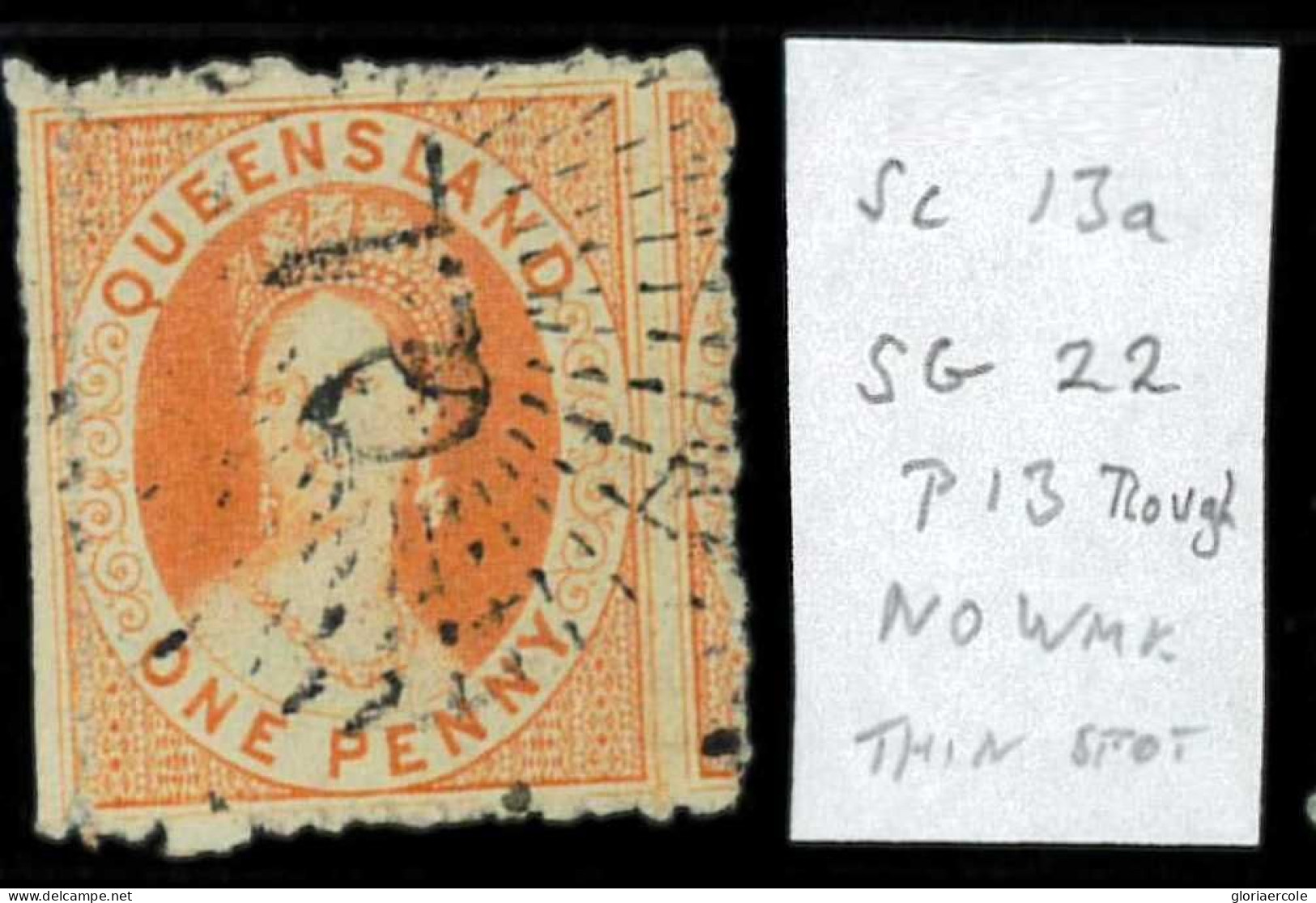 Aa5625e  - Australia QUEENSLAND - STAMP - SG # 22  No Watermark  - USED - Gebruikt