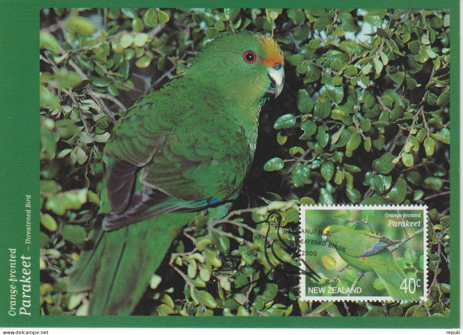 Nouvelle Zélande Carte Maximum 2000 Oiseaux 1792-98 (7 Cartes) - Covers & Documents