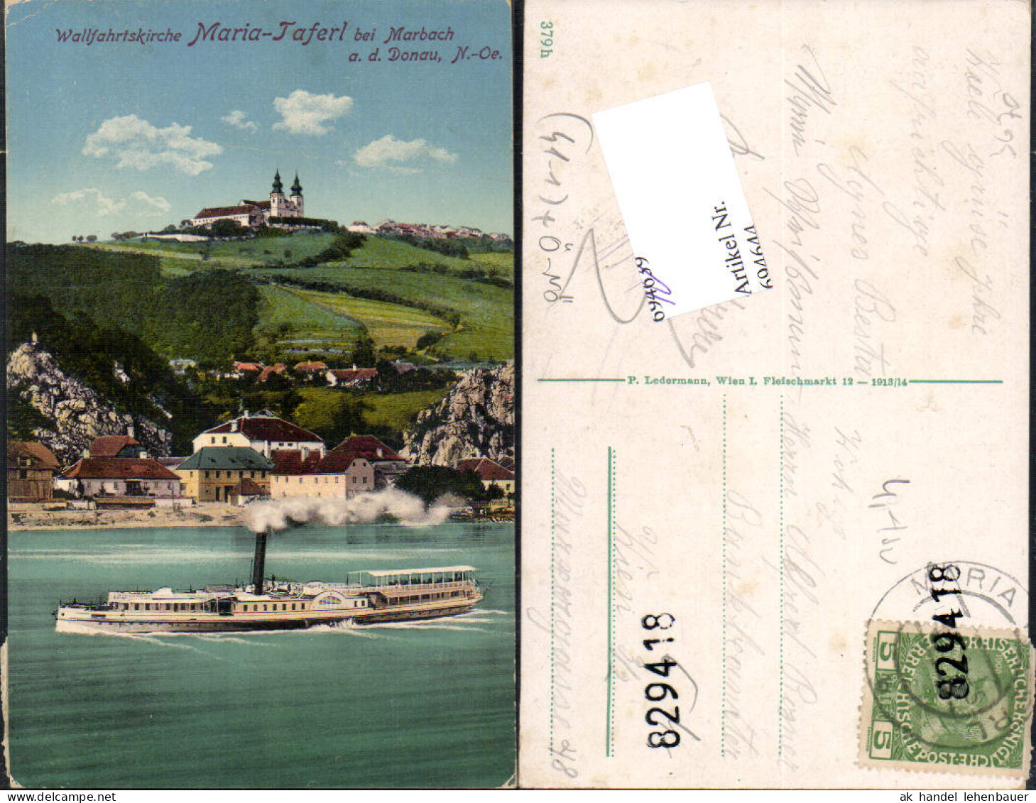 694644 Maria Taferl M. Marbach An Der Donau Dampfer - Maria Taferl