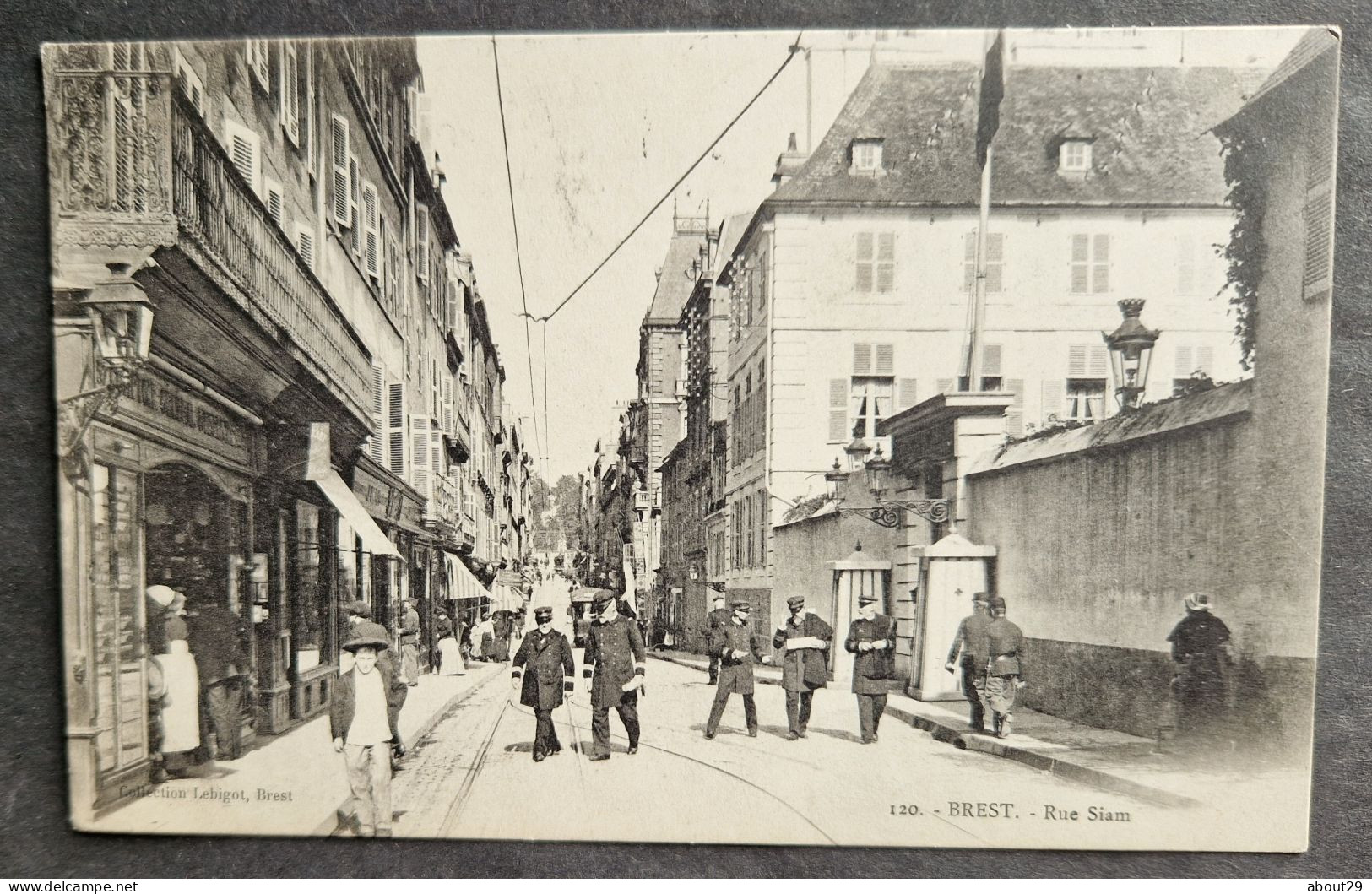 CPA 29 BREST - Rue Siam - Edit. Lebigot 120 Précurseur - Réf Q 246 - Brest