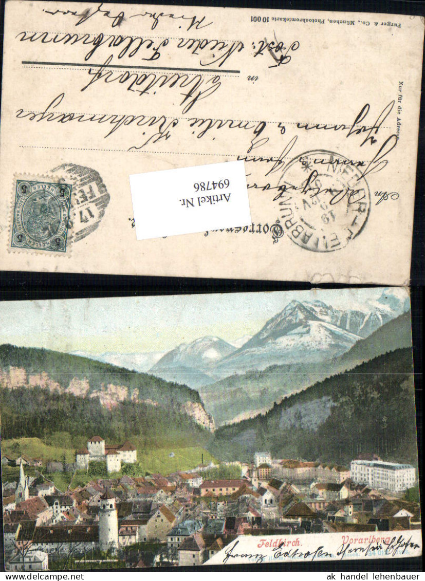 694786 Feldkirch Vorarlberg Gel Streitdorf Nieder Fellabrunn  - Feldkirch