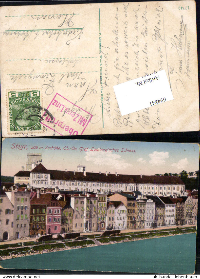 694841 Steyr Schloss Lamberg Gel Niederhone Eschwege  1915 Feldpost - Steyr