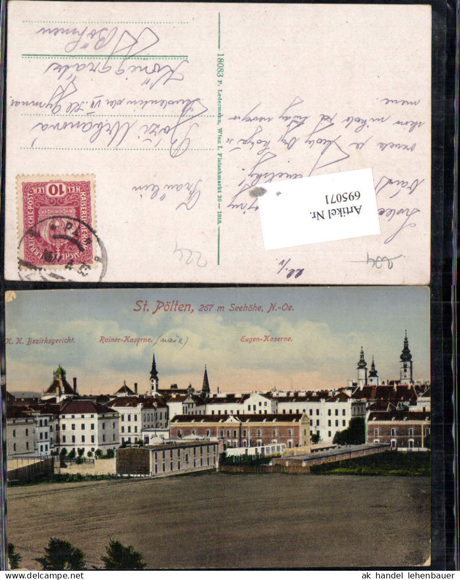 695071 St. Pölten K.K. Bezirksgericht Rainer Kaserne Eugen Kaserne Gel Königgrätz - St. Pölten