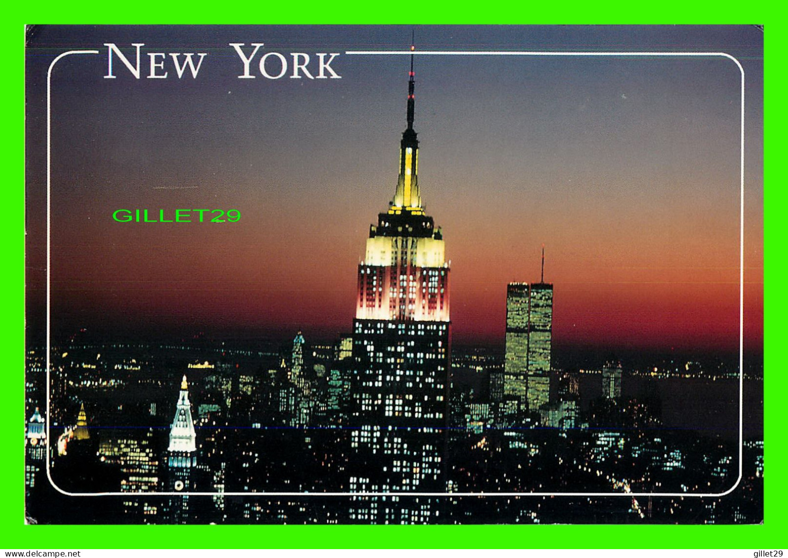 NEW YORK CITY, NY - NIGHT VIEW - ALAN SCHEIN - CITY VISIONS POST CARDS - - Panoramische Zichten, Meerdere Zichten