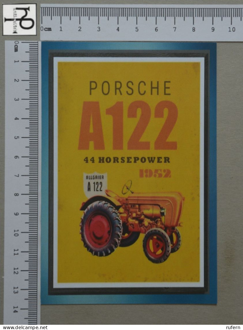 POSTCARD  - PORSCHE - TRACTORS - 2 SCANS  - (Nº55843) - Tracteurs