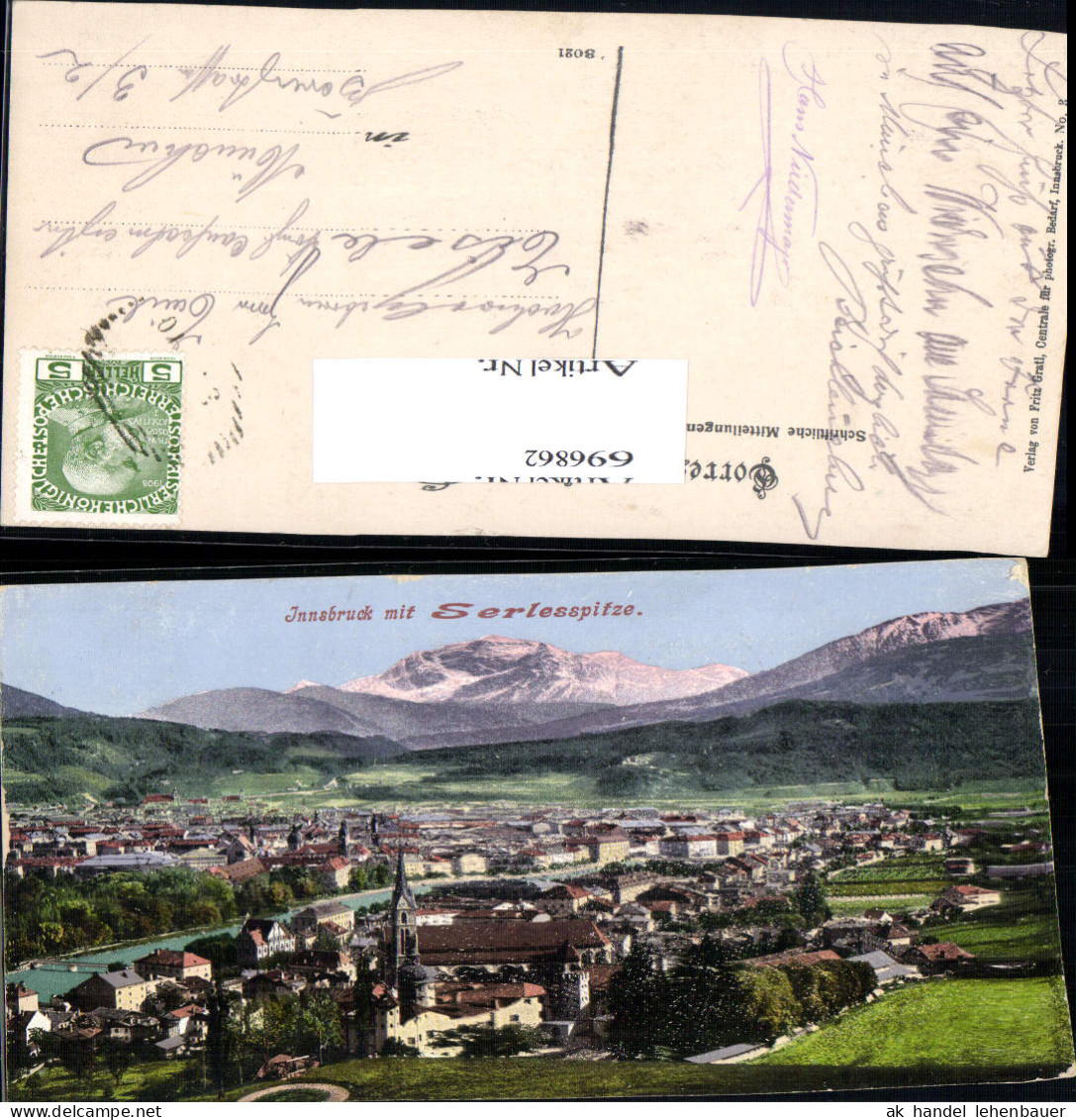 696862 Innsbruck Serlesspitze Pub Fritz Gratl - Innsbruck