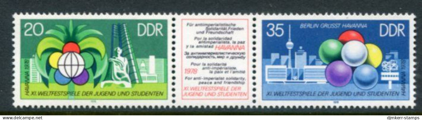 DDR / E. GERMANY 1978  Youth And Student Festival MNH / **.  Michel 2345-46 - Neufs