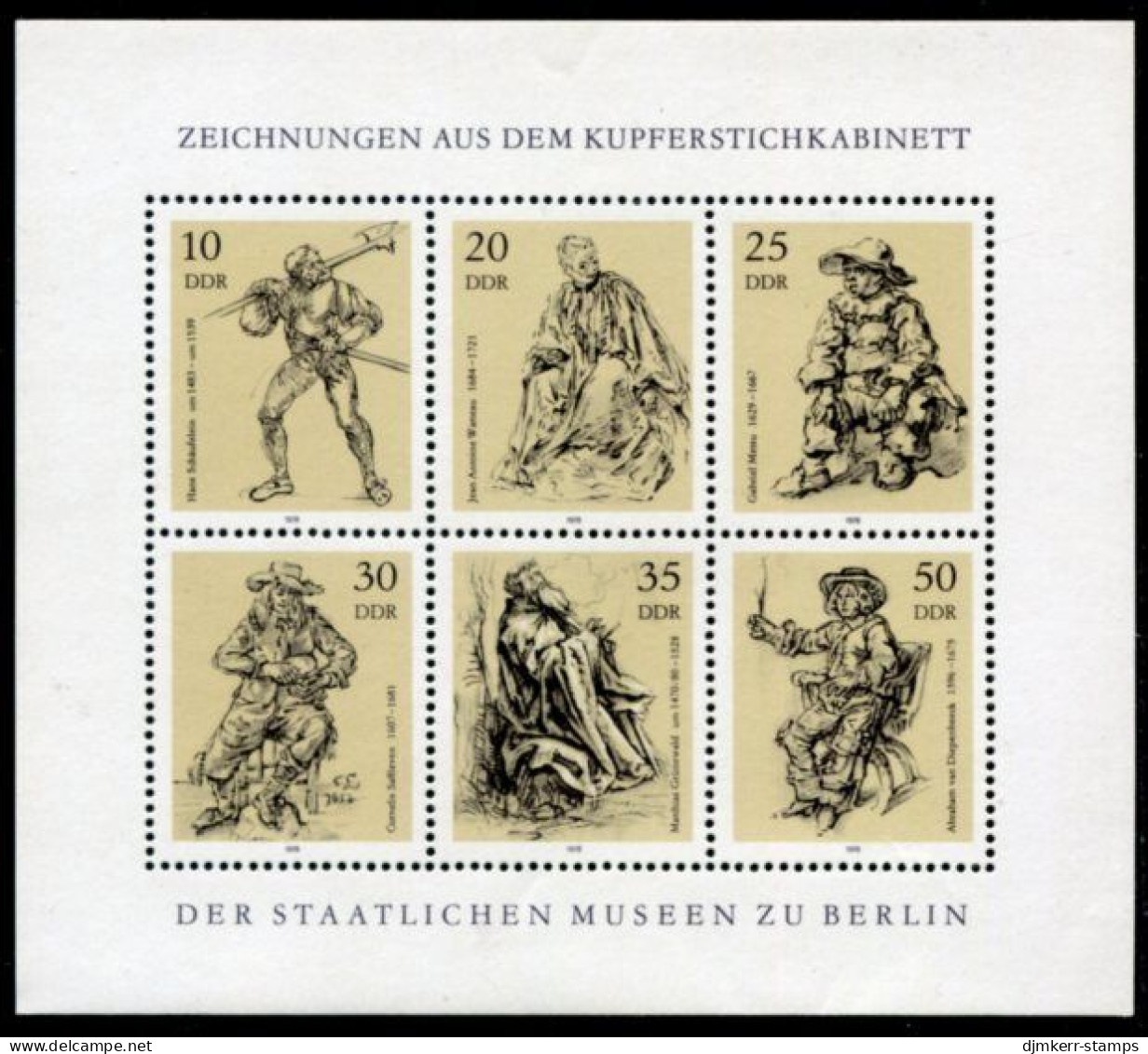 DDR / E. GERMANY 1978  Engravings In State Mseum Seetlets MNH / **.  Michel 2347-52 Kb - Nuovi