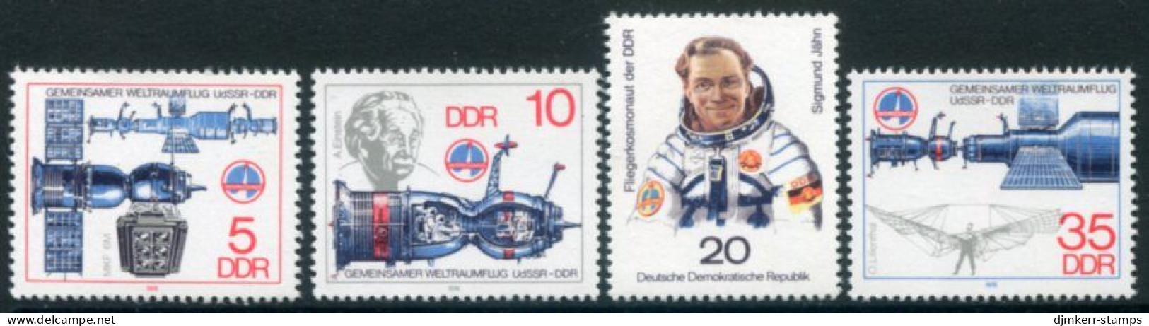 DDR / E. GERMANY 1978  Joint Space Flight Set And Block MNH / **.  Michel 2359-62, Block 53 - Neufs