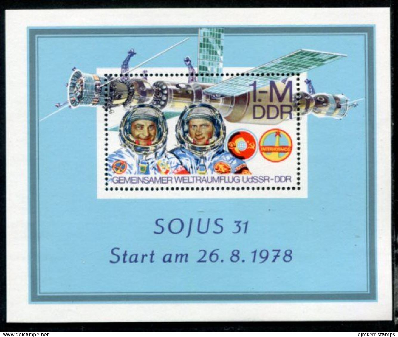 DDR / E. GERMANY 1978  Joint Space Flight Set And Block MNH / **.  Michel 2359-62, Block 53 - Ungebraucht