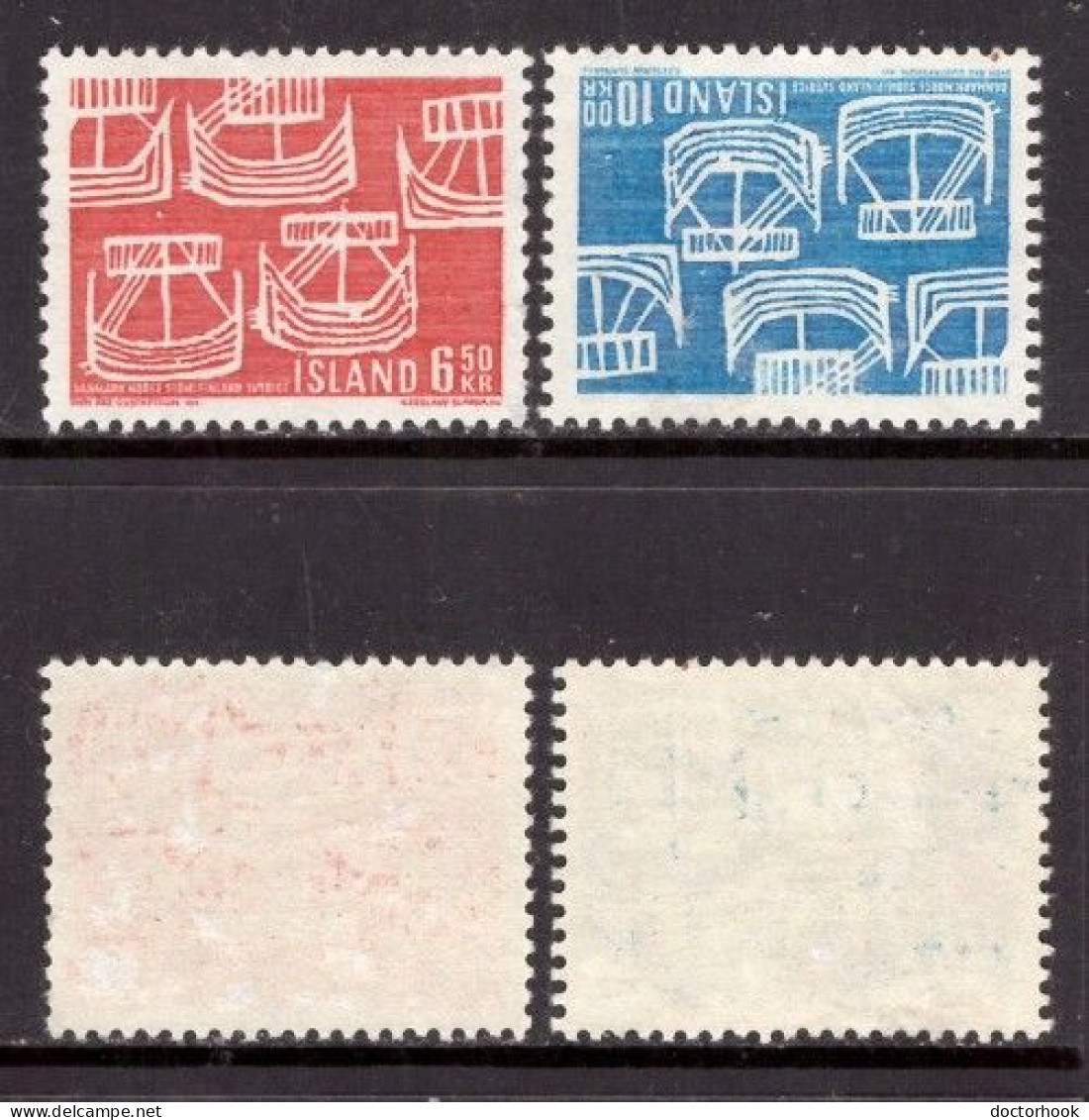 ICELAND   Scott # 404-5* MINT HINGED (CONDITION AS PER SCAN) (Stamp Scan # 960-5) - Unused Stamps