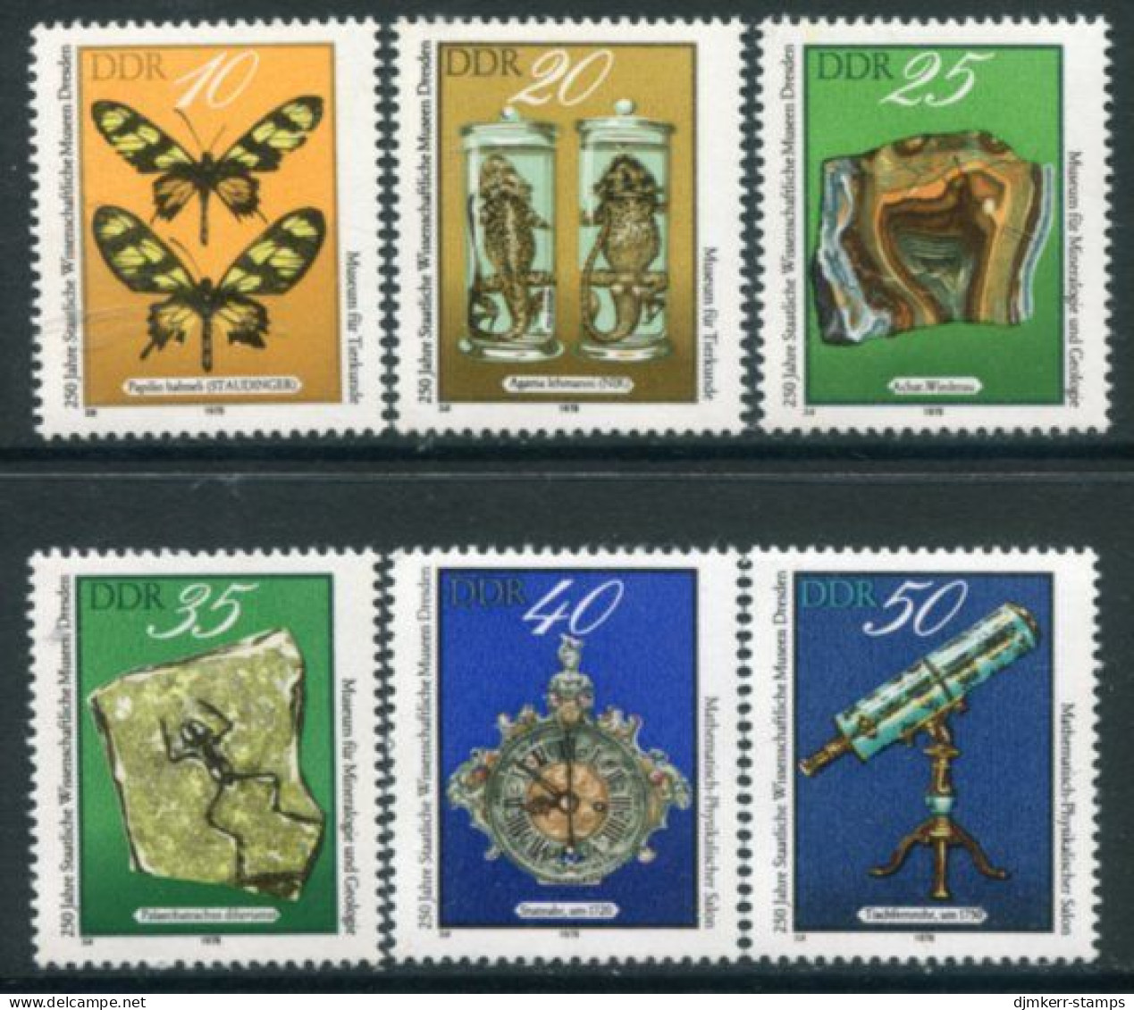 DDR / E. GERMANY 1978  State Science Museum MNH / **.  Michel 2370-75 - Ongebruikt