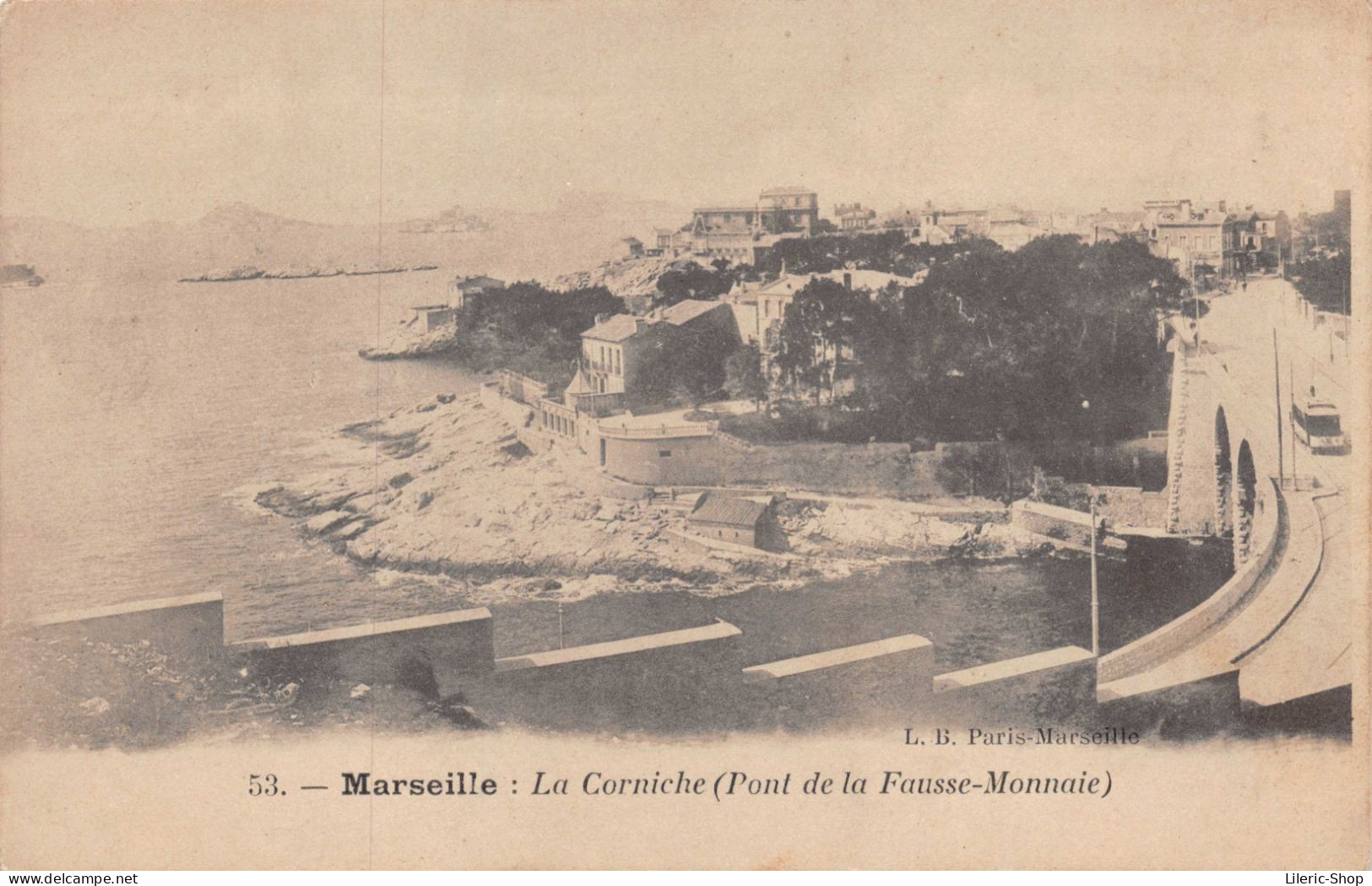 MARSEILLE [13] La Corniche - Pont De La Fausse Monnaie - Endoume, Roucas, Corniche, Playas