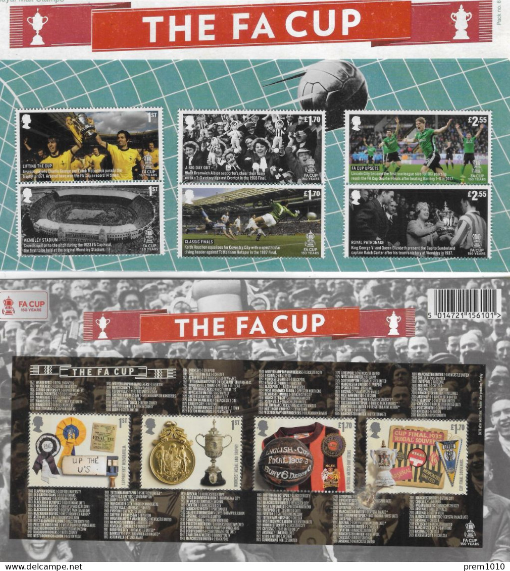 GREAT BRITAIN 2022- FOOTBALL ( SOCCER)  THE  F A CUP 150 Years- BEAUTIFUL PRESENTATION PACK- MNH FULL SET - Presentation Packs
